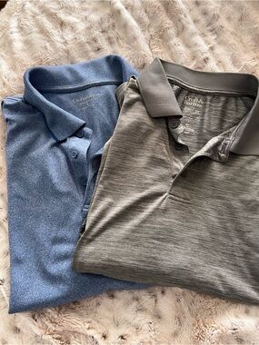croft & barrow Men's Polo Duo - Blue and Gray